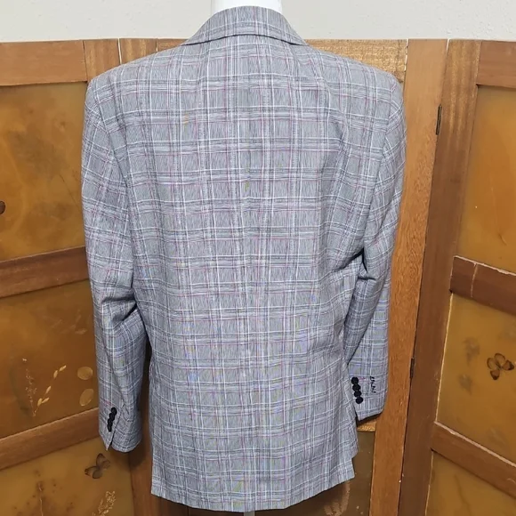 Moods of Norway Preppy Academia Blazer with Subtle Plaid Pattern